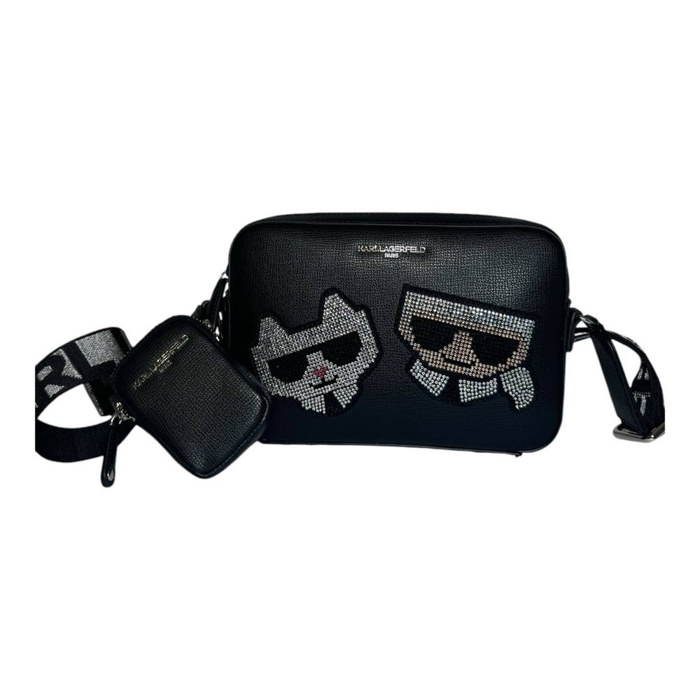 Karl Lagerfeld Paris Maybelle Rhinestone Embellished Crossbody With AirPod Case